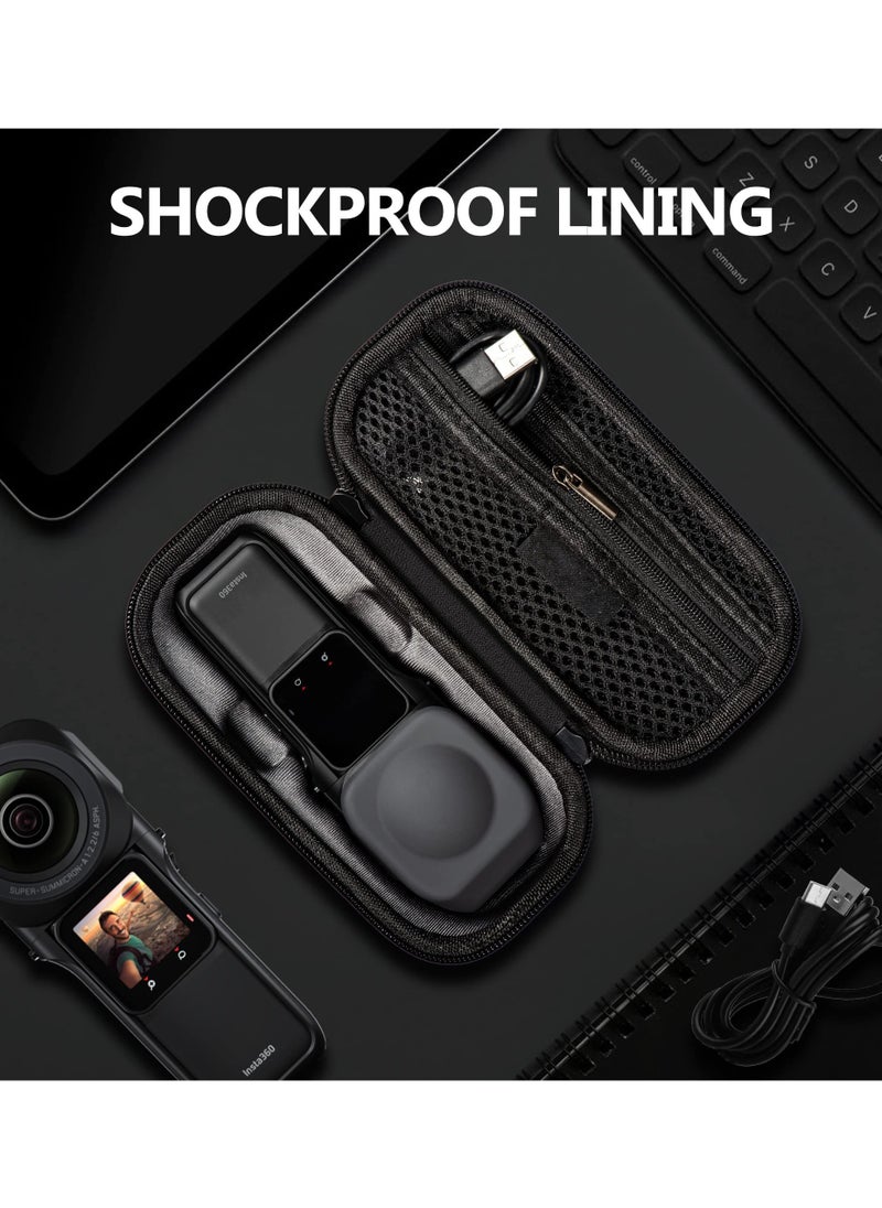 KASTWAVE Camera Carrying Case with Tempered Glass Screen Protector for Insta360 ONE RS Camera Convenient storage and waterproof Compression fall resistance  - Image 4