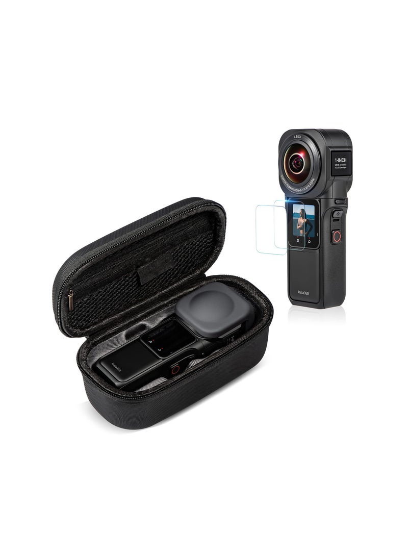 KASTWAVE Camera Carrying Case with Tempered Glass Screen Protector for Insta360 ONE RS Camera Convenient storage and waterproof Compression fall resistance  - Image 1