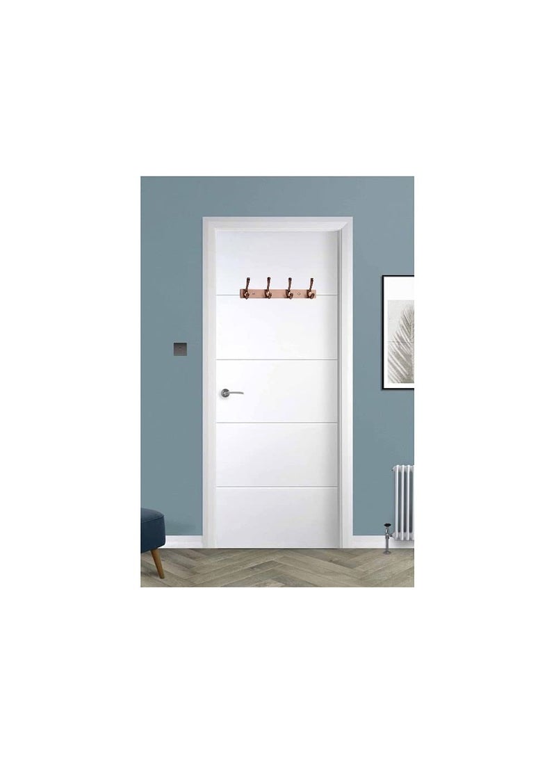 Paavni Paavni Wall Door Hook Stainless Steel 4 Double Point with Metallic Rose Gold Color Finish Pack of 1 Strong Durable Cloth Hanger  - Image 4