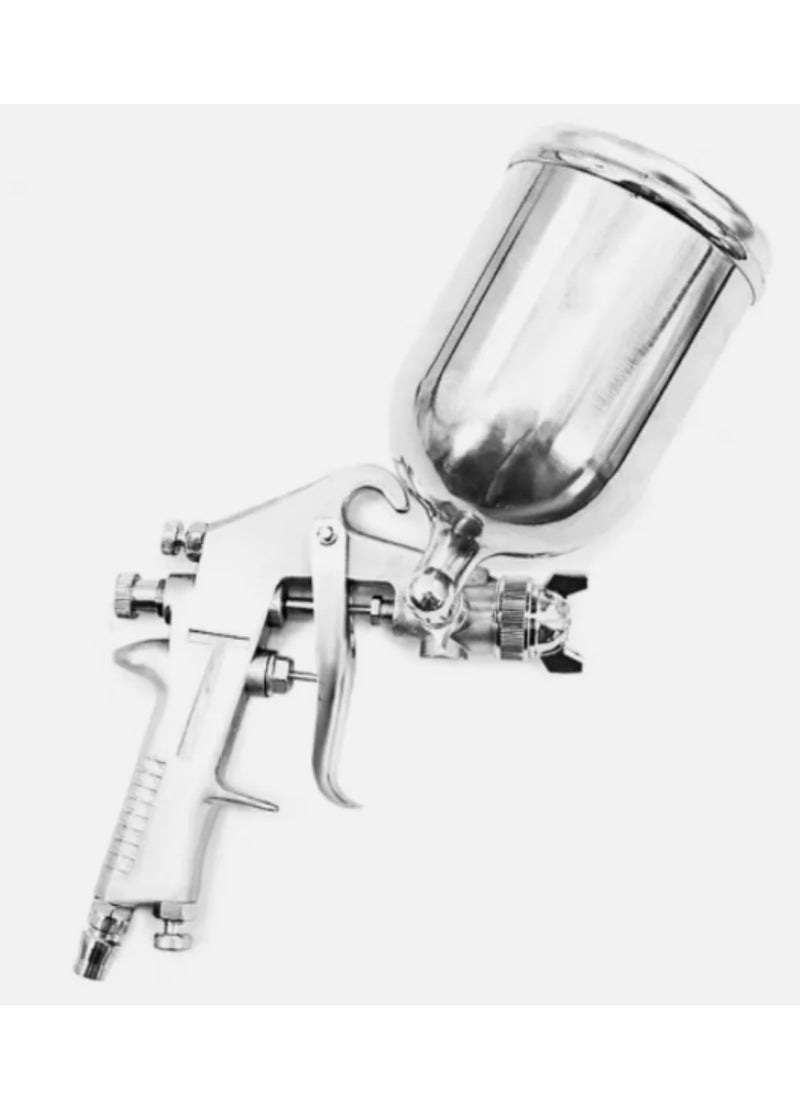 makute Spray Gun, HVLP Gravity Feed Paint Spray Gun F-75G, 1.5mm Nozzle with 400ml Aluminum Cup, Adjustable Control Knobs, Ideal for Automotive, Furniture, and Equipment Painting  - Image 3