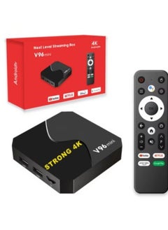 TIGER V96 Mini Android 12.0 Smart TV Box – 8GB RAM 128GB Storage, Bluetooth 5.0, Voice Control Remote, IP TV App Support, 8K & 4K Ultra HD Output, High-Speed Dual WiFi Streaming Media Player for Home Entertainment, Plug & Play TV Box  - Image 3