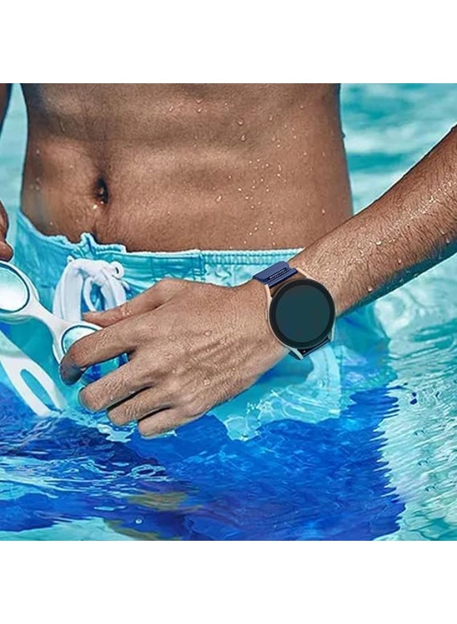 22mm Quick Release Metal Watch Band for Men and Women, Compatible with Huawei Watch GT2 / GT2 PRO / GT Runner / GT3 / GT3 Pro / GT4 / GT4 Pro / GT1 46mm Stainless Steel Magnetic Wristband for 22mm Watch_Blue - Image 3