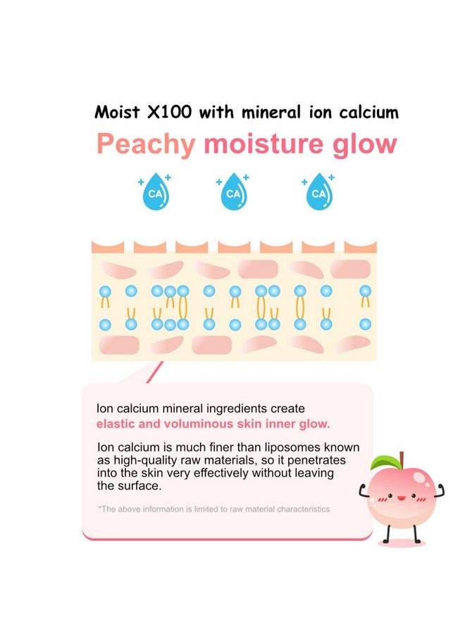 MIBA Ion Calcium Radiant Essence 100Ml / 3.38 Fl.Oz Peachy Moisture Luminous Essence. Moisture That Does Not Dry Out. Moisture Glow. Ingredients Of Natural Origin. Elastic And Voluminous Skin.  - Image 4