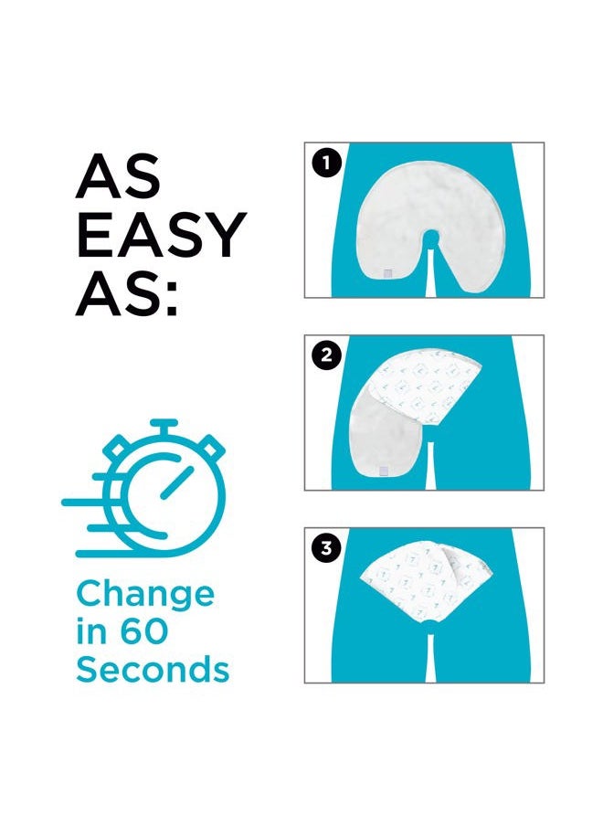QuickChange Men's Incontinence Wrap, Maximum Absorbency Catheter Alternative for Males with Reduced Mobility | 17 Ounce Capacity, Adjustable Size, 100-Count  - Image 4