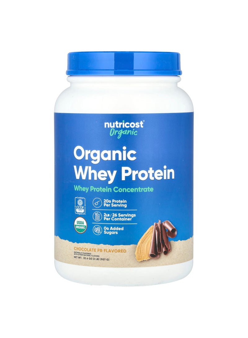 Organic Whey Protein, Chocolate PB, 2 lb (907 g)