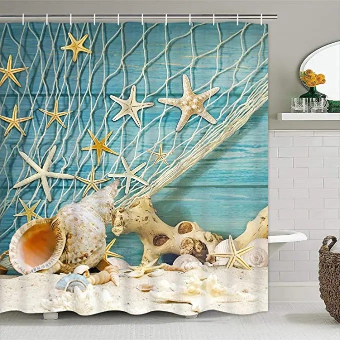 Y&D Hot Sale  3D Print Cortinas De Banos Set High Quality Polyester Waterproof 4pcs Bathroom Shower Curtain Set with Rug - Image 3