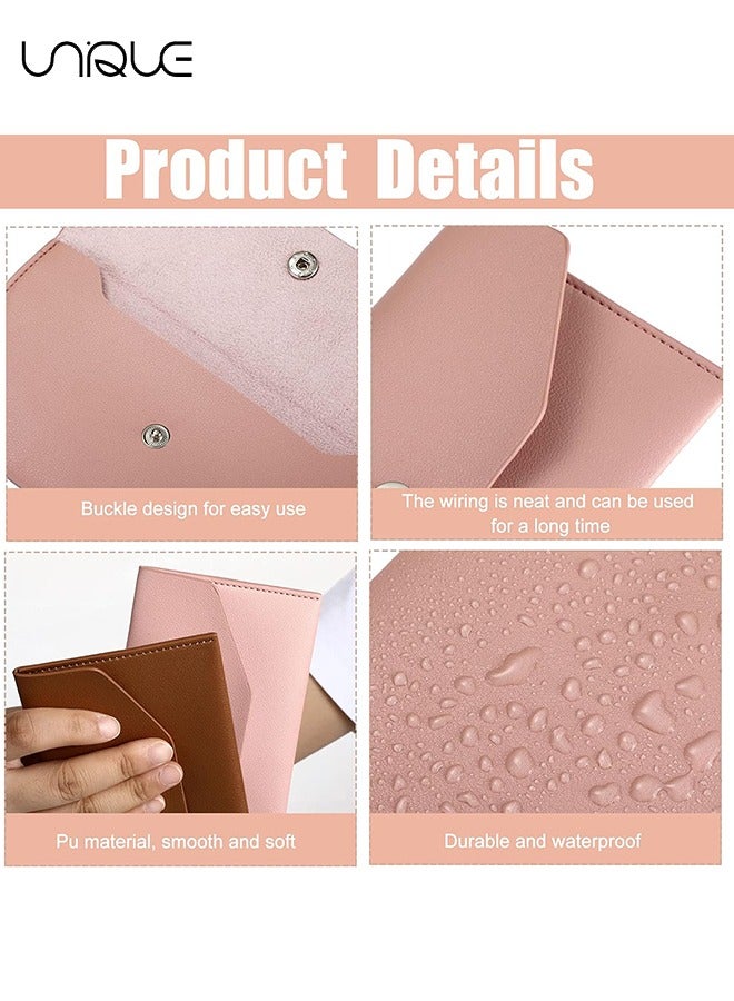 Unique 3 Pieces PU Leather Money Envelopes Wallets for Cash Budgeting Money Organizer Reusable Budget Envelopes Money Pouch Holder for Cash Gifts Women Girls Graduation Wedding Birthday Holidays - Image 3