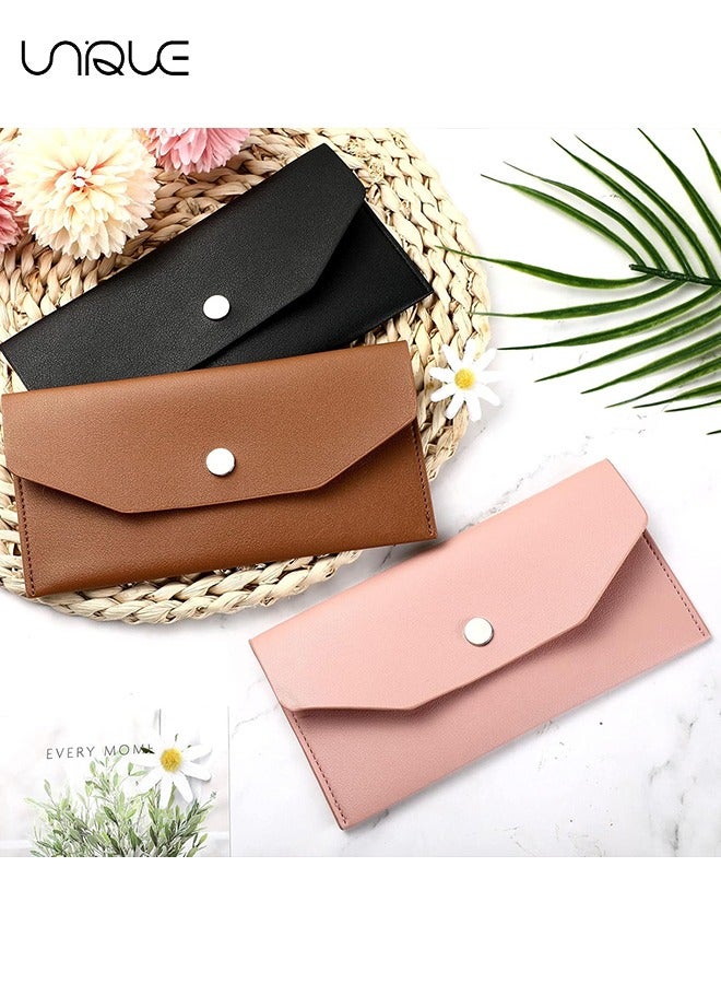 Unique 3 Pieces PU Leather Money Envelopes Wallets for Cash Budgeting Money Organizer Reusable Budget Envelopes Money Pouch Holder for Cash Gifts Women Girls Graduation Wedding Birthday Holidays - Image 5