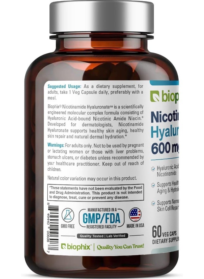 biophix Nicotinamide Hyaluronate 600 mg for Adults - Image 3