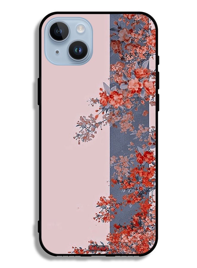 Tolwak Apple iPhone 14 Plus Protective Case Tree Leaves And Flowers Art - Image 2