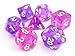 vvpesca Purple DND Dice Set Pop Color DD Stuff Polyhedral Dice Set for DND Accessories Dungeons and Dragons Role Playing Games MTG COC TTRPGs D20 System Games Clear PurplePink - Image 2