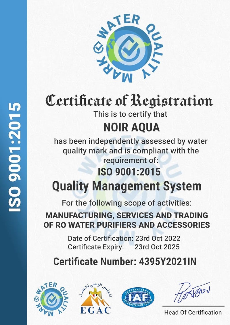 Noir Aqua Noir Aqua Grid B12 Alkaline 8 Stage 10 Ltrs RO UV UF TDS Control Pre Filter Accessories Premium RO Water Purifier Filter For Home and office Fully Automatic Green10 Ltrs - Image 5