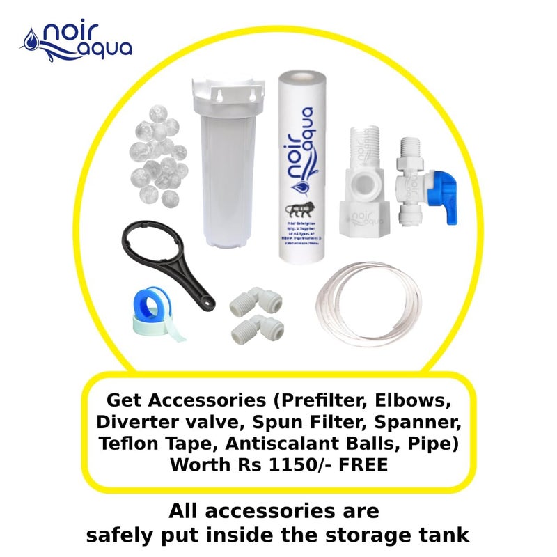 Noir Aqua Noir Aqua Grid B12 Alkaline 8 Stage 10 Ltrs RO UV UF TDS Control Pre Filter Accessories Premium RO Water Purifier Filter For Home and office Fully Automatic Green10 Ltrs - Image 4