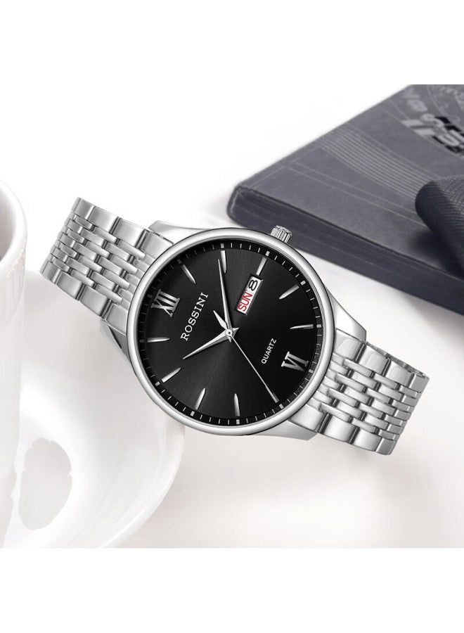 Rossini Men's Watch Simple Fashion Quartz Double Calendar Men's Watch Brand Birthday New Year Valentine's Day Gift - Image 4