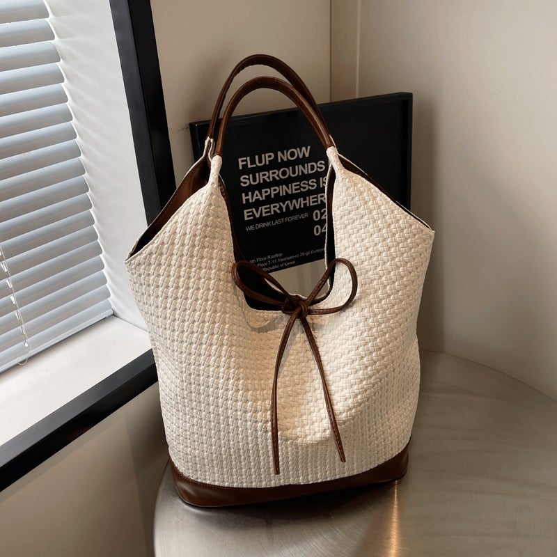 Korean Style Lazy Style Underarm Tote Bag Women'S Bag Large Capacity Retro Shoulder Bag Fashionable Commuter Bag