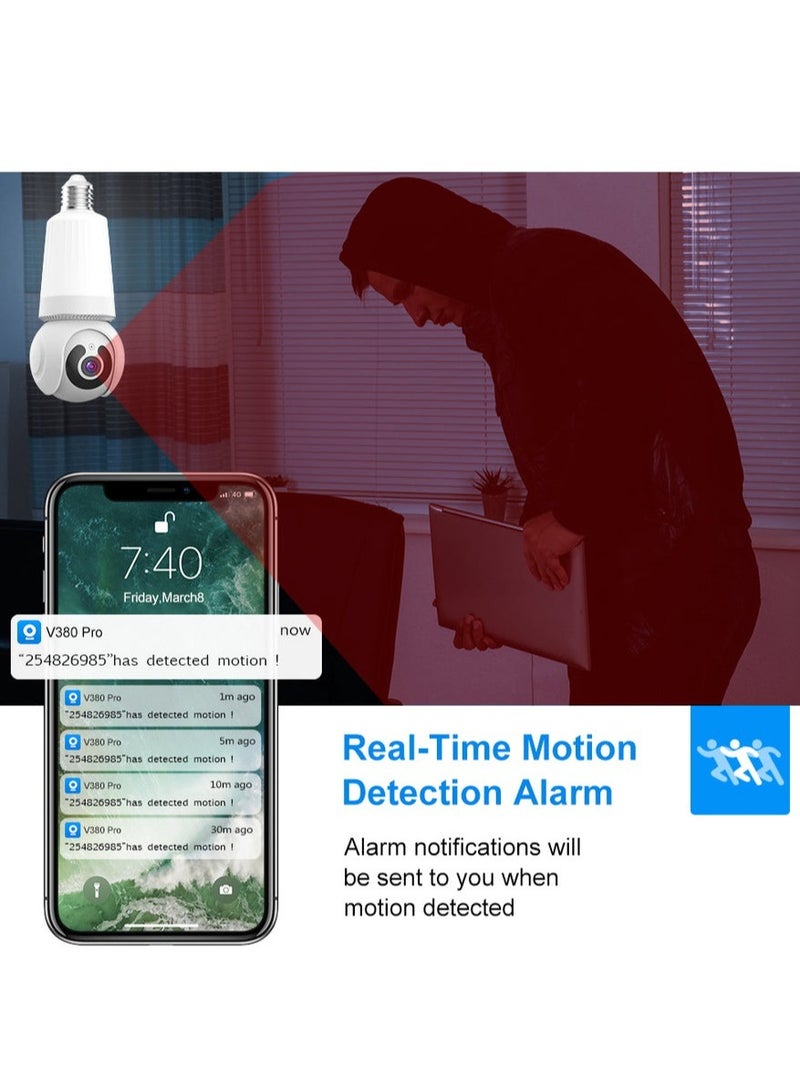 WiFi Wireless Bulb CCTV Camera - Indoor Surveillance Solution - Image 4