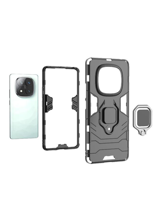 اس-توب جراب لهاتف Redmi Note 14 Pro 4G Global مقاوم للصدمات مصنوع من مادة البولي يوريثان الحراري + جراب هاتف بحامل - Image 5