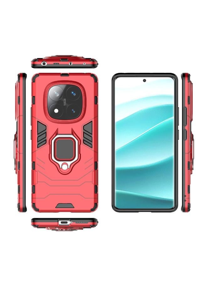 اس-توب جراب لهاتف Redmi Note 14 Pro 4G Global مقاوم للصدمات مصنوع من مادة البولي يوريثان الحراري + جراب هاتف بحامل - Image 3