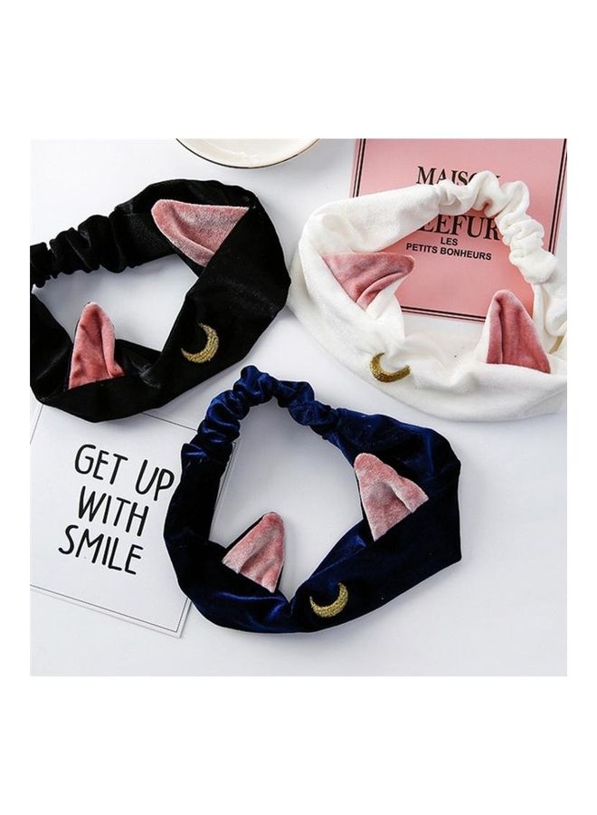 NIBEMINENT Cat Ears Hairband Accessories Dark Blue - Image 4