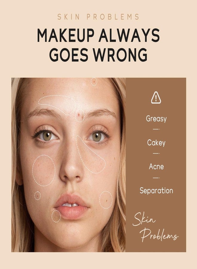 AKARY BB Cream Tinted Moisturizer, 9Colors Moisturizes & Conceals, Cover Blemishes & Pores, Even Skin Tone, Lighiweight Foundation Full Coverage Tinted Illuminator for All Skin, Oil-Free, 210 Medium - Image 5