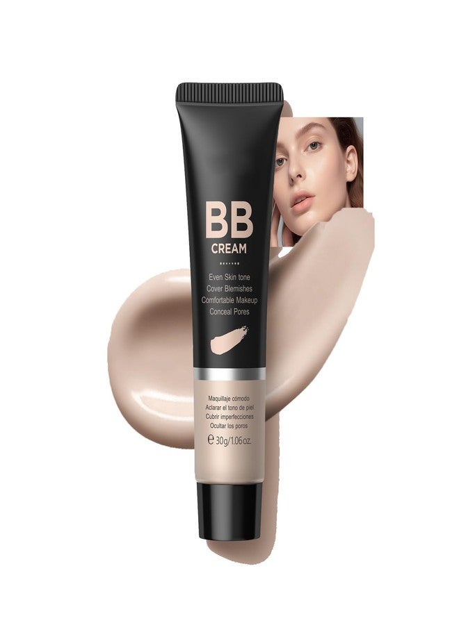 AKARY BB Cream Tinted Moisturizer, 9Colors Moisturizes & Conceals, Cover Blemishes & Pores, Even Skin Tone, Lighiweight Foundation Full Coverage Tinted Illuminator for All Skin, Oil-Free, 210 Medium - Image 1