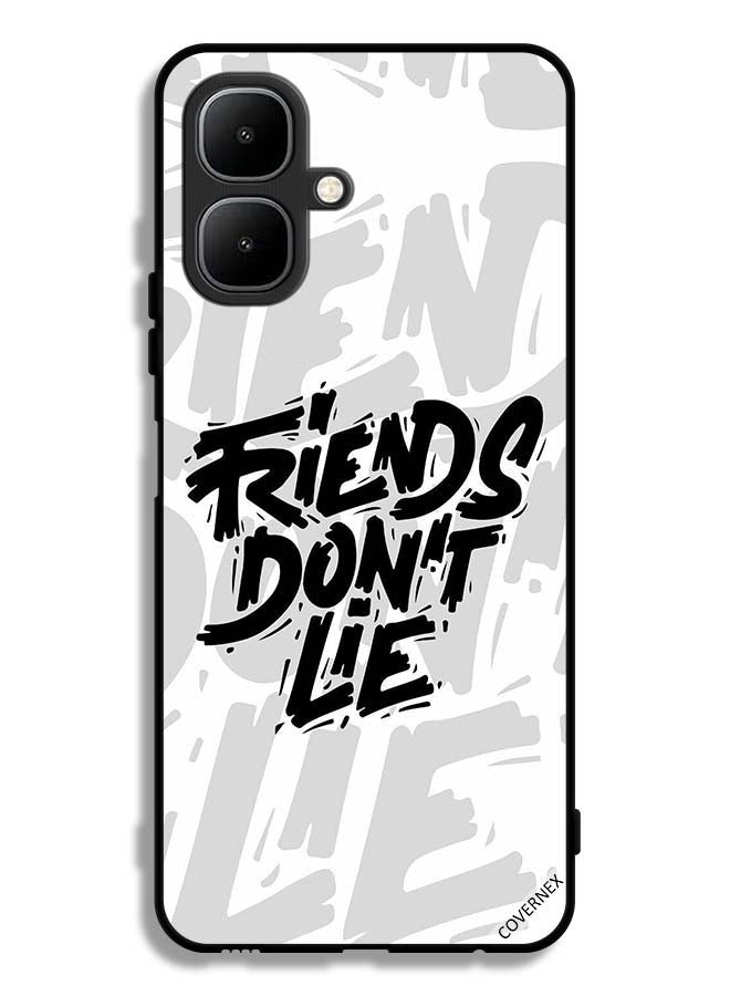 Covernex Infinix Smart 10 Protective Case Cover Calligraphy Friends Don't Lie