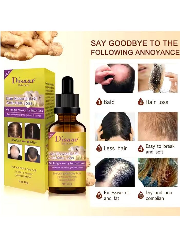 Disaar - Hair Growth Essential Ginger Oil Anti Hair Loss 30ml - Image 1