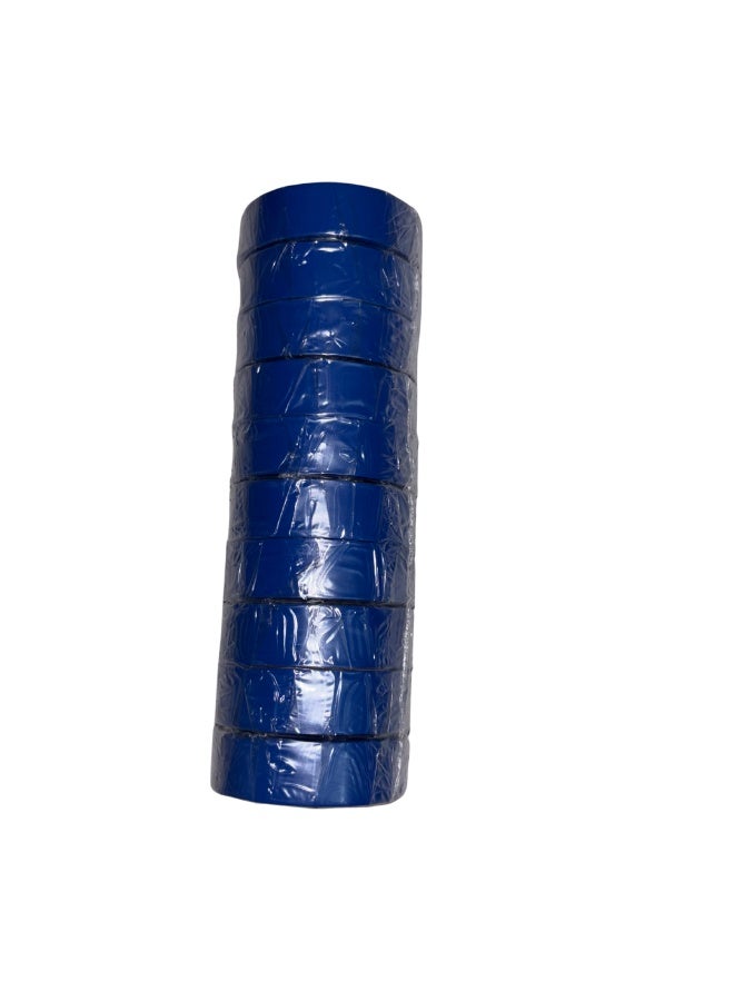 هيمل شريط عزل كهربائي من مادة PVC من Himel باللون الأزرق، 10 لفات - Image 1