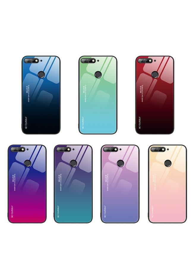 S-TOP Case For Huawei Enjoy 8e Gradient Color Glass Case - Image 2