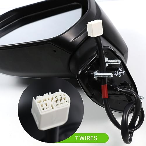 Liizoo Side Mirror for Toyota Camry 2018 2019 2020 2021 2022 2023 2024 Power+Lamp+Heat+Blind Spot Monitor-7Pins, Right Passenger Side,replace for Partslink # TO1321368 - Image 5