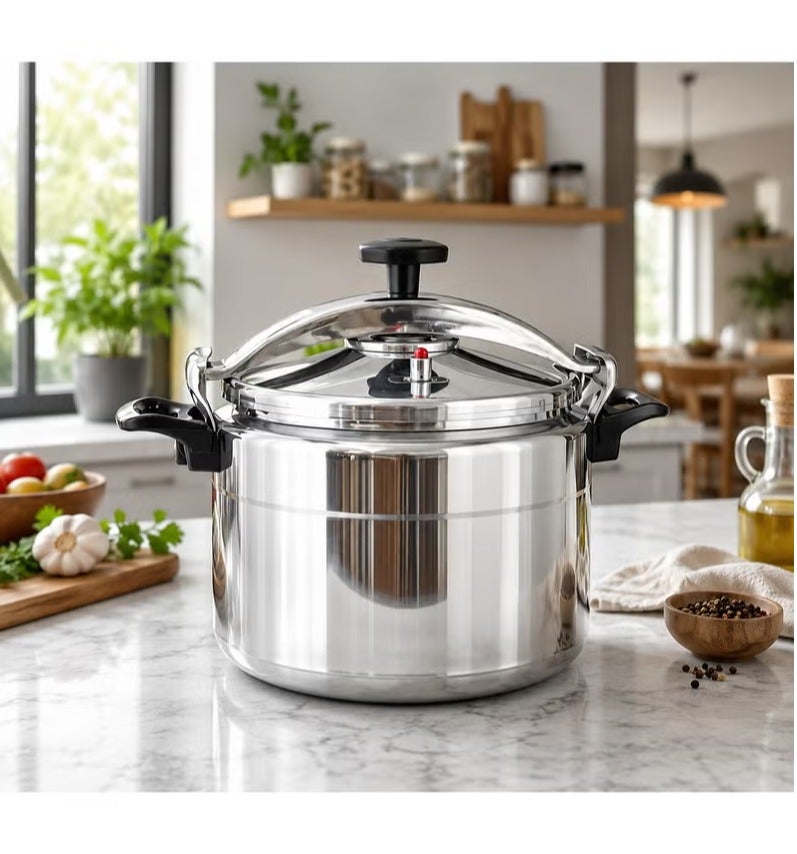 Aluminium Pressure Cooker 40L Heavy Duty Large Capacity Cooker for Home Restaurant and Catering Kitchen - Image 1