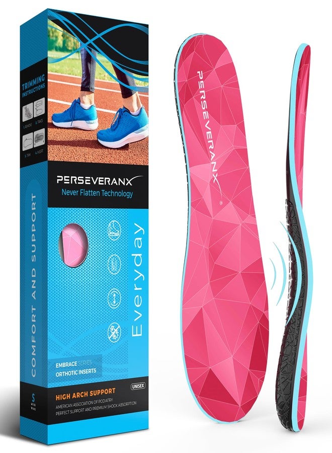 Perseveranx نعال طبية معتمدة من وكالة ناسا لعلاج التهاب اللفافة الأخمصية - نعال داعمة لقوس القدم للرجال والنساء - نعال أحذية لتخفيف التهاب اللفافة الأخمصية - تمتص الصدمات وتخفف آلام القدم المسطحة - حشوات تقويمية للعمل والوقوف - Image 1