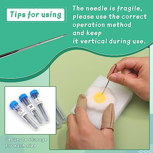 Mayboos Needle Felting Kit, Wool Roving 20 Colors Set, Wool Felting Kit Felt Molds with Portable Storage Box for DIY Craft Home Decoration (Green Bag) - Image 3