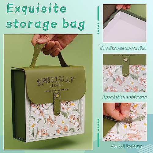 Mayboos Needle Felting Kit, Wool Roving 20 Colors Set, Wool Felting Kit Felt Molds with Portable Storage Box for DIY Craft Home Decoration (Green Bag) - Image 4