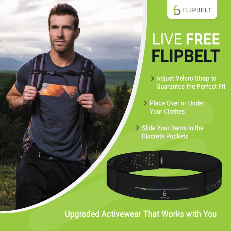 FlipBelt حزام فليب بيلت القابل للتعديل مع سحاب لحمل الهواتف، شركة أمريكية - Image 5