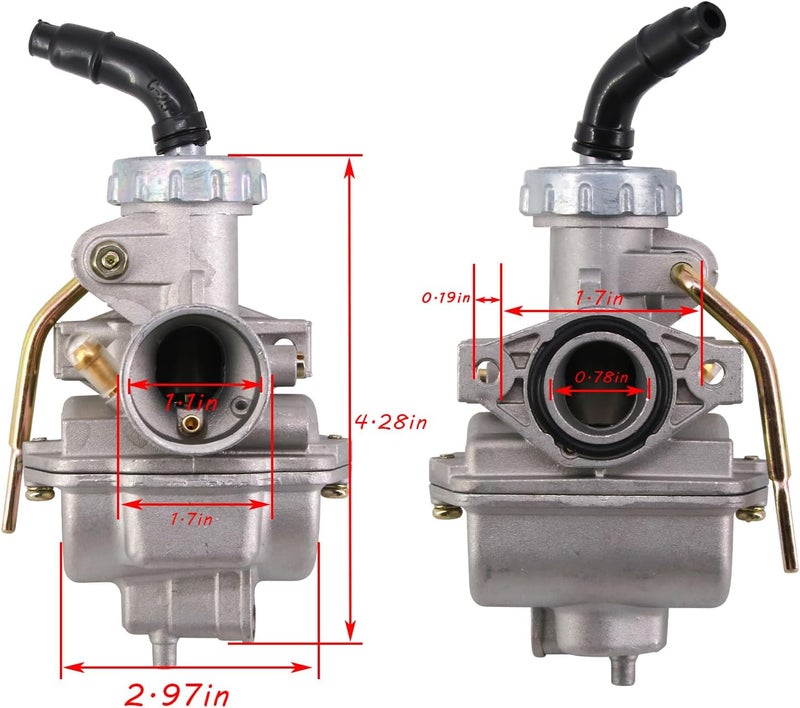 HOOAI PZ20 Carburetor for Kazuma Baja 50cc 70cc 90cc 110cc 125cc TaoTao Coolster 110B NST SunL Chinese Quad 4 Stroke ATV 4 Wheeler Go Kart Dirt Bike - Image 2