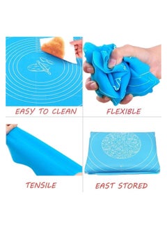 Generic Large Silicone Baking Mat for Pastry rolling with measurements - Multi Color  - Image 3
