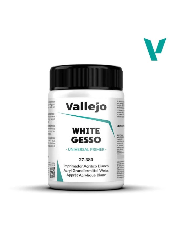 فاليجو برايمر جيسو أكريليك أبيض لتحضير الأسطح بشكل احترافي على القماش والورق والمشاريع الفنية