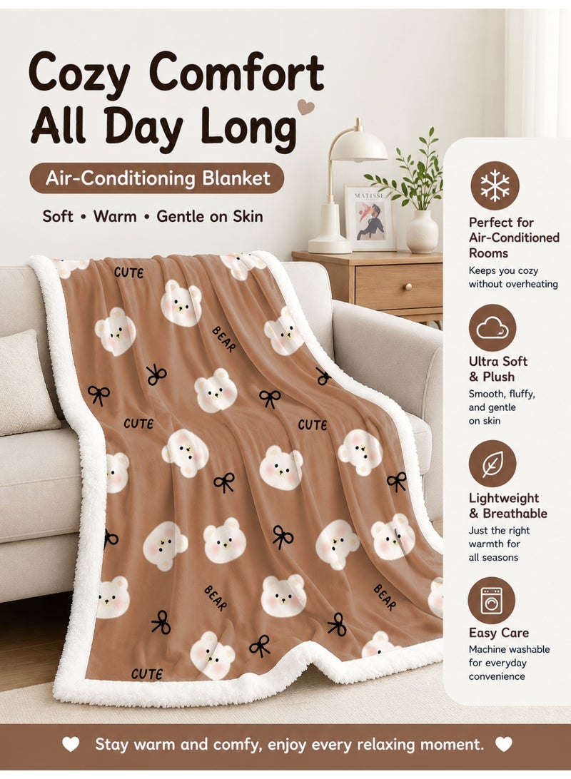 Namalu Velvet fleece blanket, thickened,  Super soft, Suitable for home bed, office, shawl, sofa, nap, student dormitory blanket - Image 5