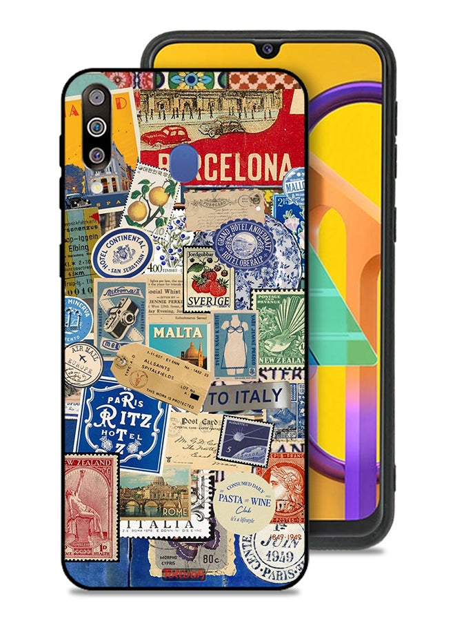 Tolwak Samsung Galaxy M30 Protective Case Cover Stickers Of Different Cities - Image 1