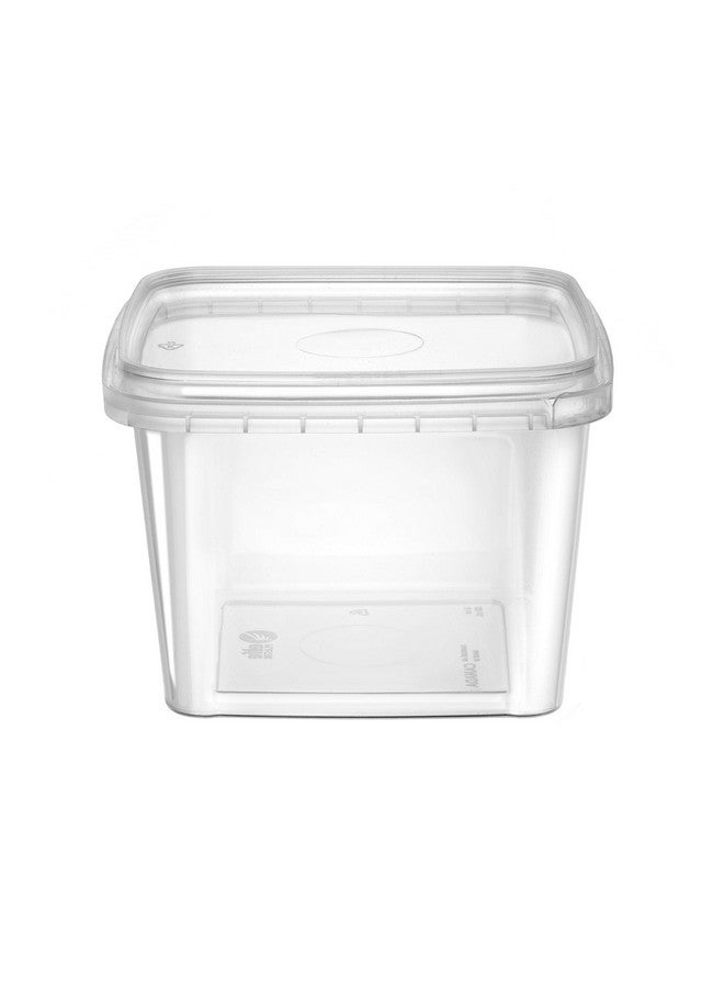 NYHI 16 oz. 20 Pack Square Clear Deli Containers with Lids Disposable BPA Free Square Plastic Food Storage Containers with Lids Airtight for Meal Prep Take Out Kitchen - Image 5