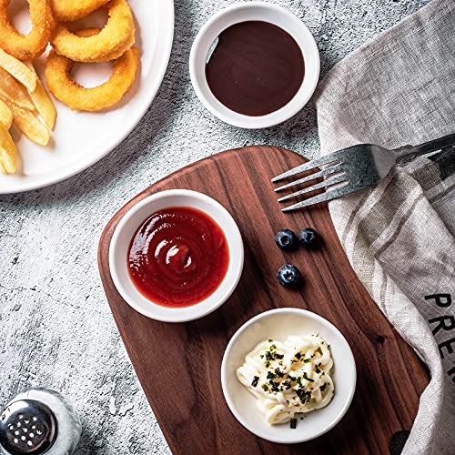 UIBFCWN 20 Pack Ceramic Dipping Bowls, 3 Inch Dipping Sauce Bowls/Dishes, 1.2 oz Soy Sauce Dish, Asian Dipping Dishes for Ketchup, BBQ, Side Dish, Sushi, Condiments, Appetizer - Image 3