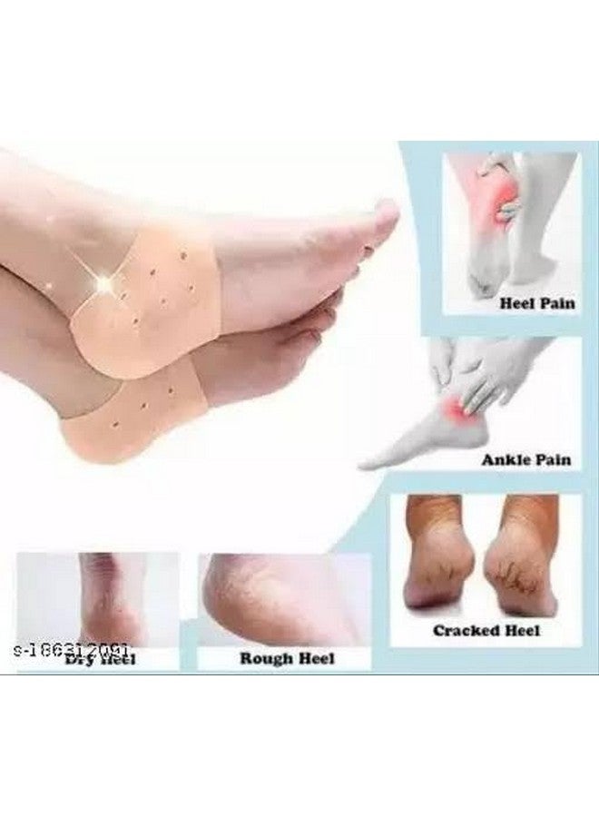 Drumstone (ùó¶ùóΩùó≤ùó∞ùó∂ùóÆùóπ ùü≠ùü¨ ùòÜùó≤ùóÆùóøùòÄ ùó™ùóÆùóøùóøùóÆùóªùòÅùòÜ) Anti-Crack Silicone Gel Heel Pad Socks - Pain Relief, Cracked Heel Repair & Foot Care for Men & Women - Image 3