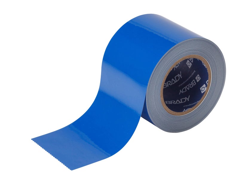 Brady ToughStripe Floor Marking Tape - Blue, Non-Abrasive Floor Tape - 2" Width, 100' Length for Concrete, Harsh Conditions, Forklift, High Traffic Floors (104314) - Image 1