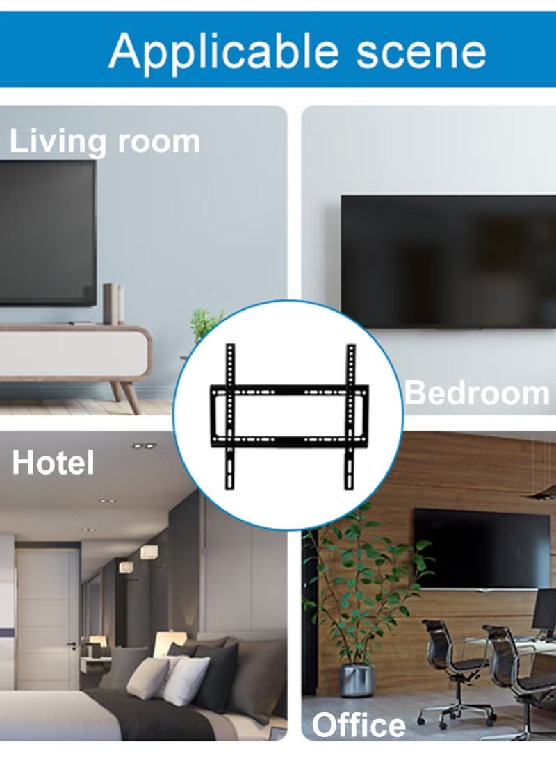 ELTRAZONE TV Wall Mount 26-63 Inches Ultra Strong Fixed Bracket for Flat & Curved Screens, LED LCD OLED Plasma, High-Quality Material, Wide Compatibility, Space-Saving, Easy Installation - Image 4