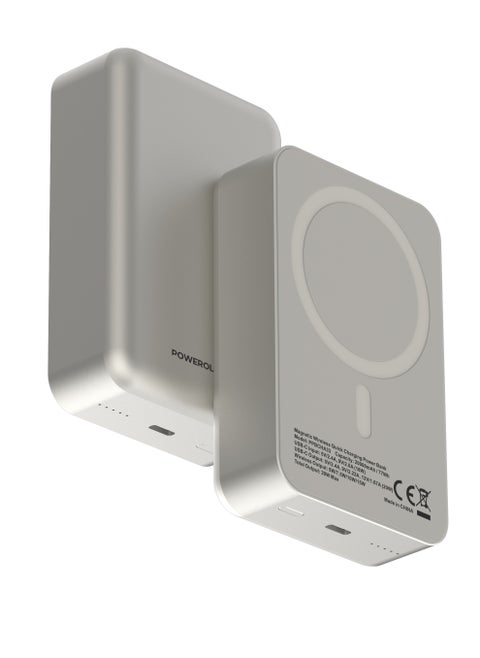 20000mAh Magsafe Power Bank 20W PD & 15W Wireless / Simultaneous Charging / Compact Design - Titanium