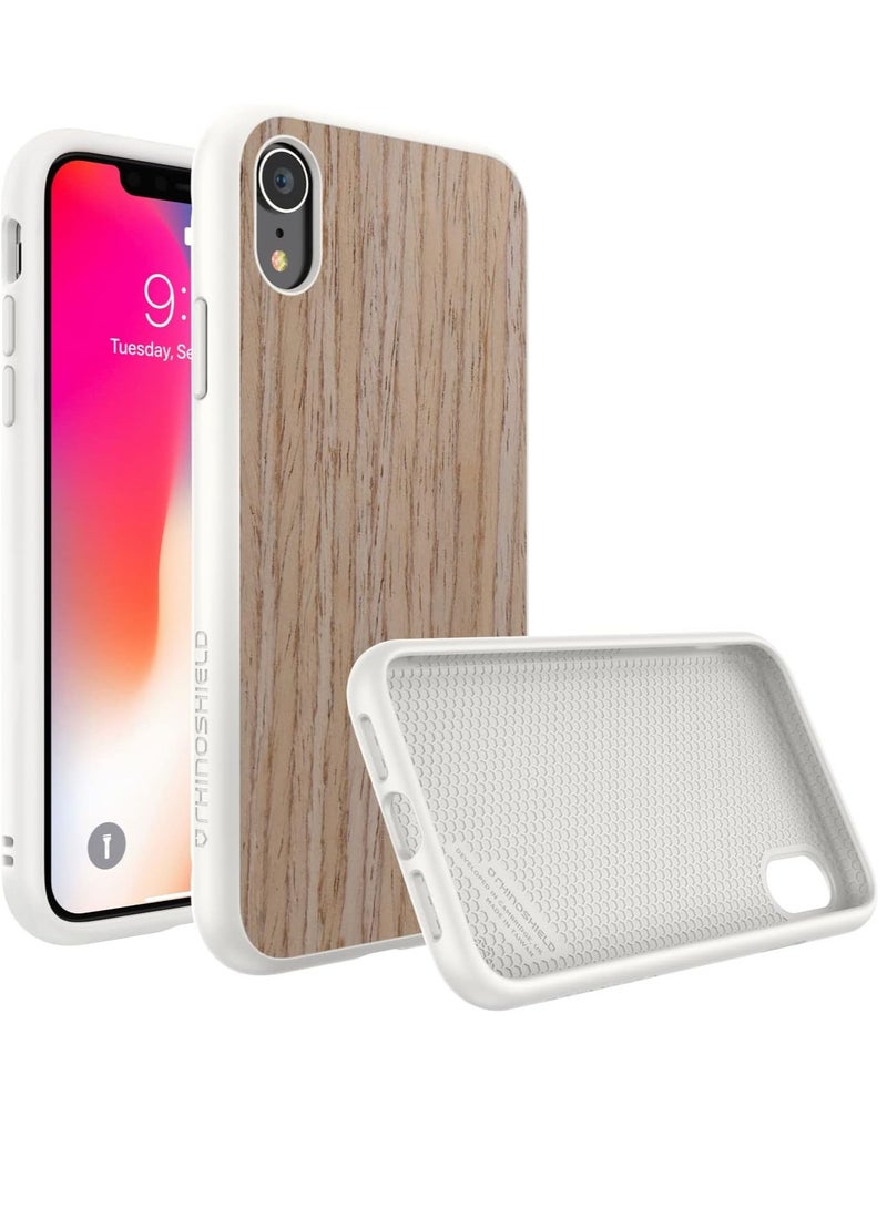 RHINOSHIELD Solidsuit Phone Case For Iphone Xr Light Walnut White - Image 1