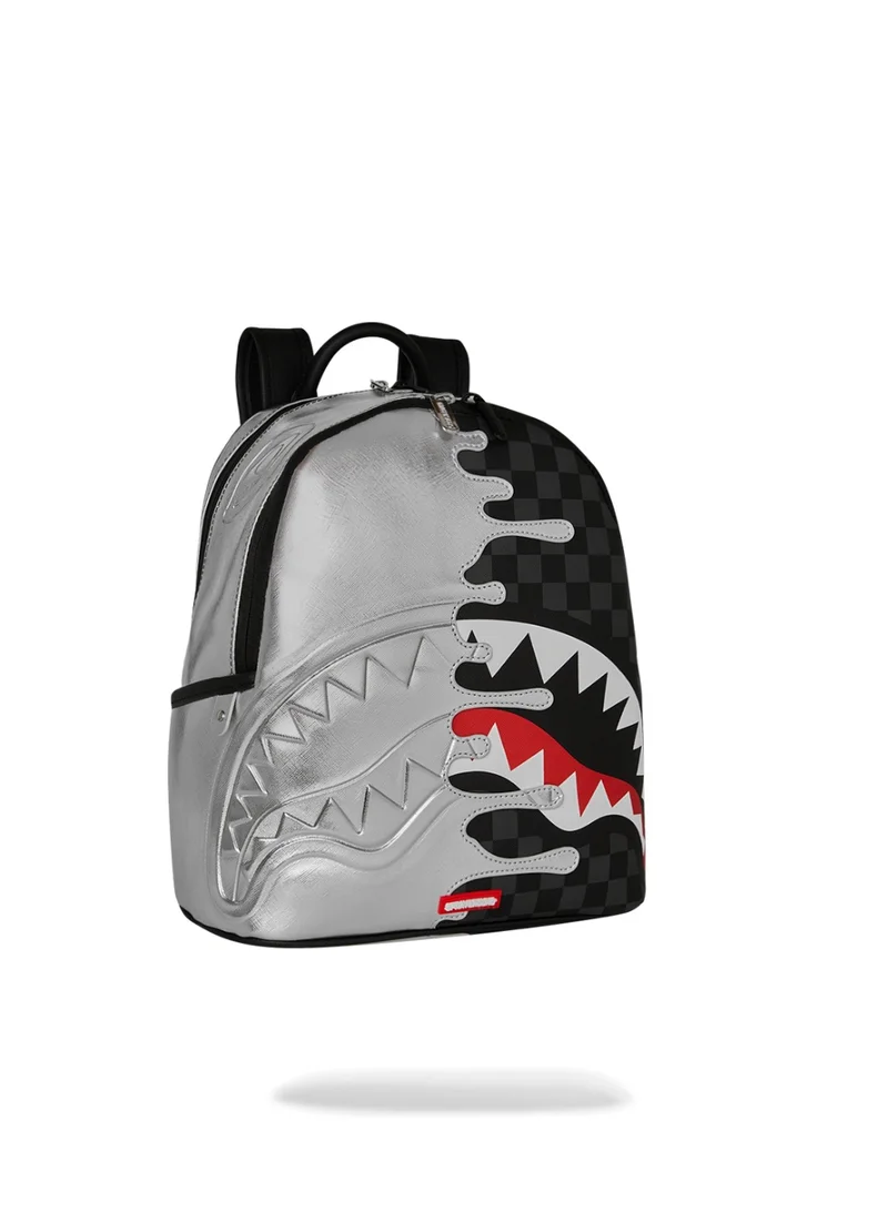 SPRAYGROUND SILVER SIDE DRIP SAVAGE BACKPACK