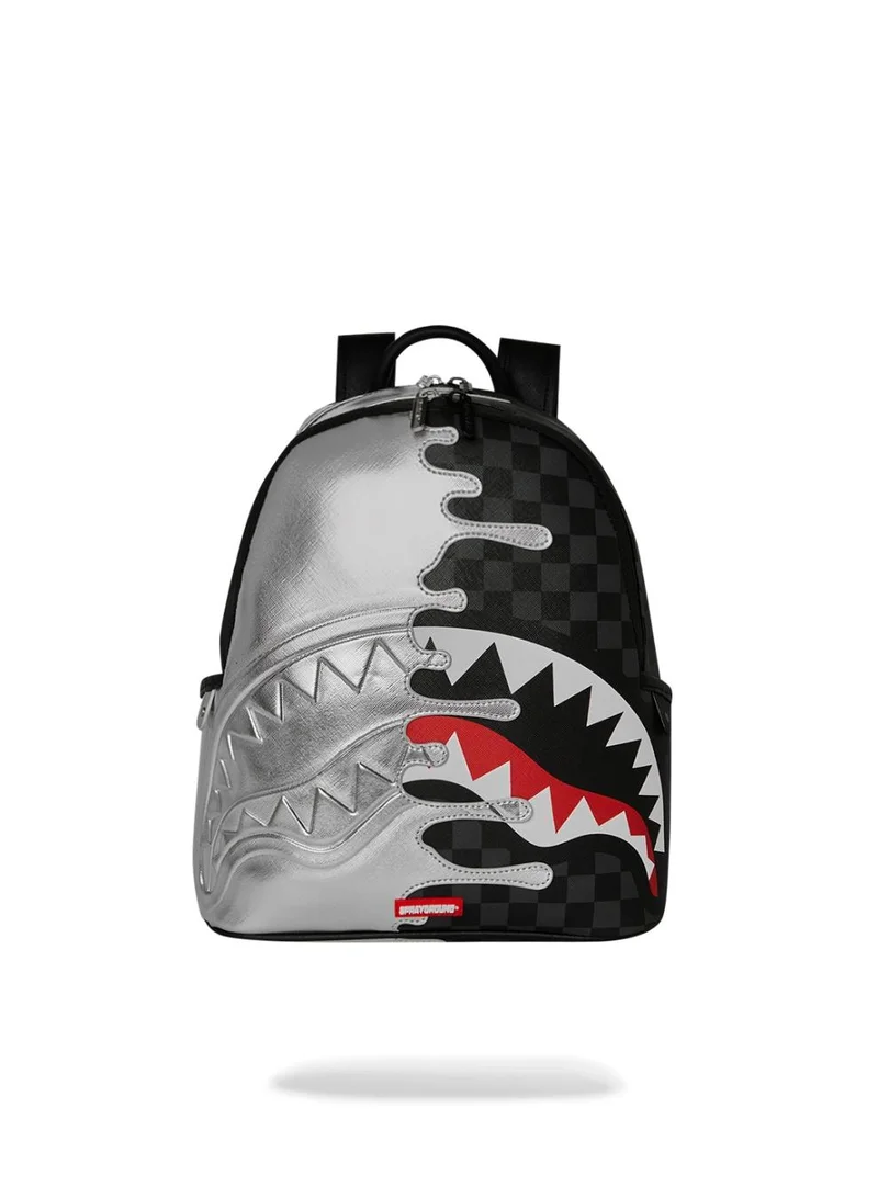 SPRAYGROUND SILVER SIDE DRIP SAVAGE BACKPACK