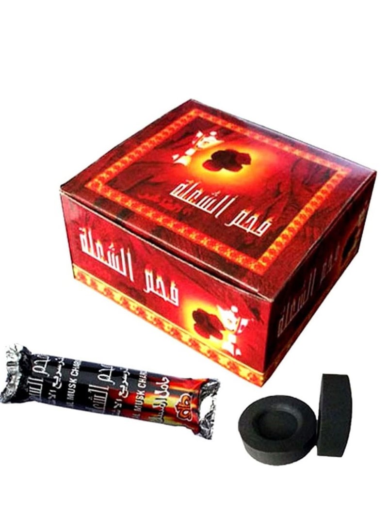 Premium Bakhoor Coal Shola Charcoal Musk Tablets Black 100 Pieces - Image 4